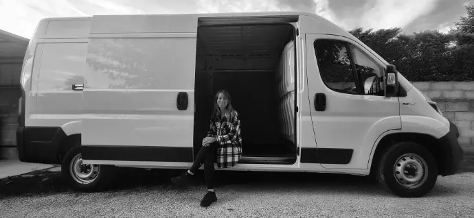 france avec son camion vide