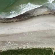 vue drone plage danemark